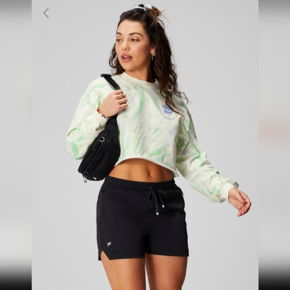 SMALL Fabletics cropped crewneck tie dye spin - Picture 4 of 4